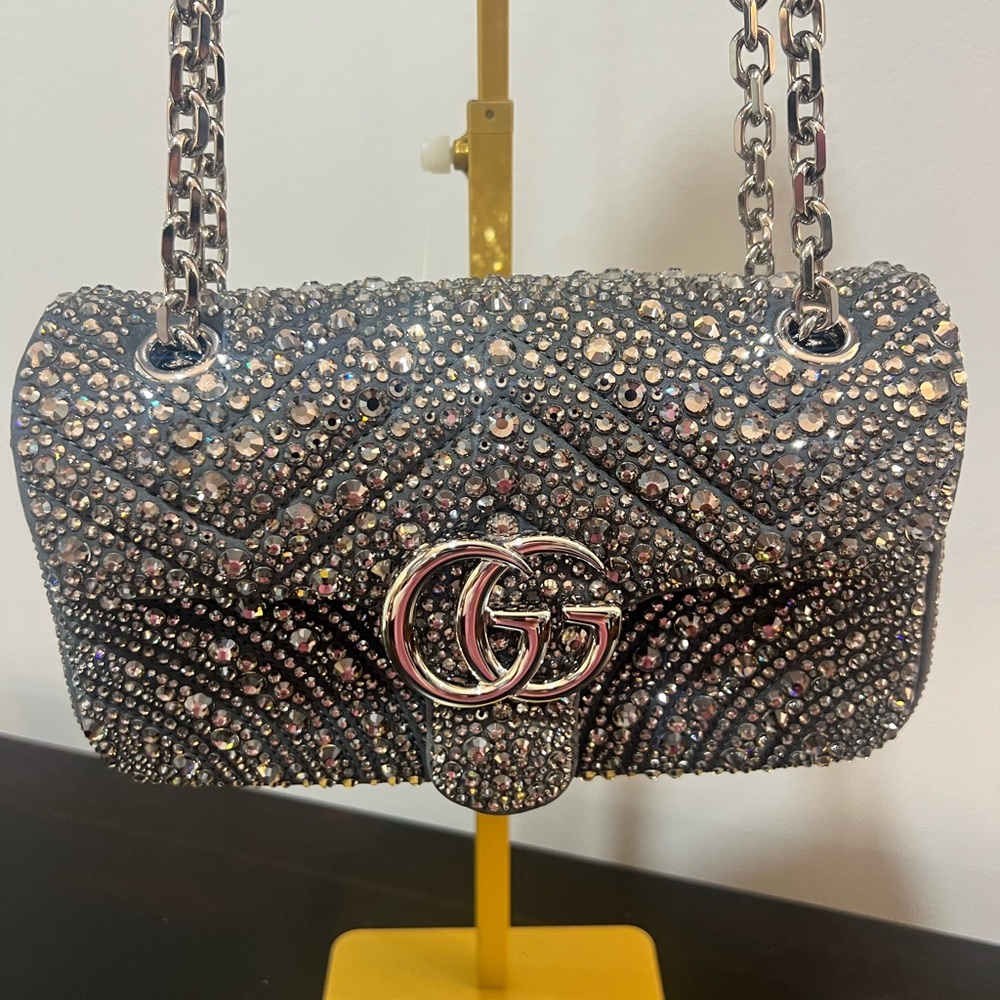 Gucci crystal Marmont flap  limited edition winter 2025 - Picture 2 of 13